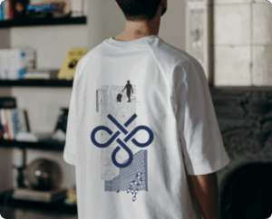 Camiseta com estampa da Civitá